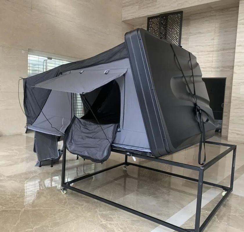 Spacious 5-Person Hard Shell Rooftop Tent with Fold Out Awning
